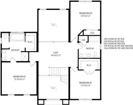 Springfield Modular Home Floor Plan Second Floor